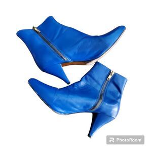 Vintage  Dolce Vita blue leather booties 7.5